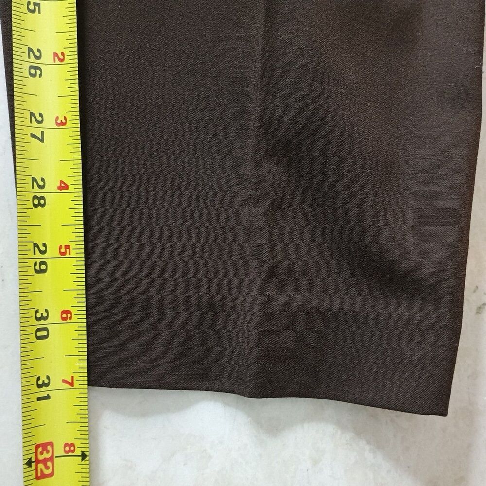 Jones New York Collection Woman Pants 18W Brown Stretch Dress Slacks Str8 Leg - Picture 8 of 10